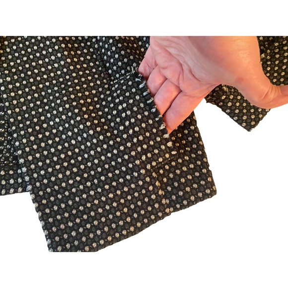 women's size L Mossimo jacket Black and White tweed with a textured - Picture 5 of 10